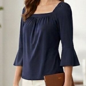 MICHAEL KORS blouse with bell sleeves